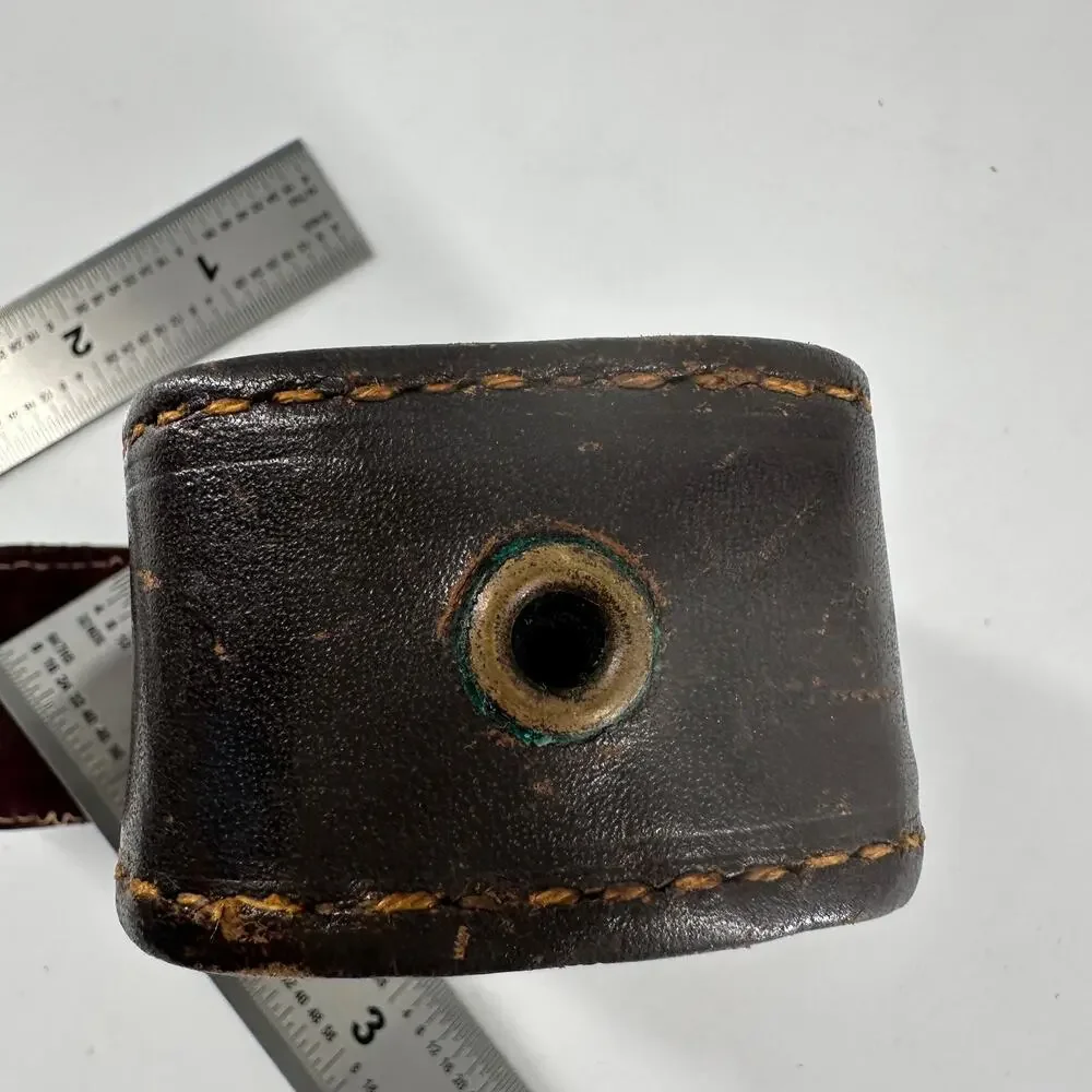Vintage GE Light Meter Leather Case Brown with Velvet Lining Photography